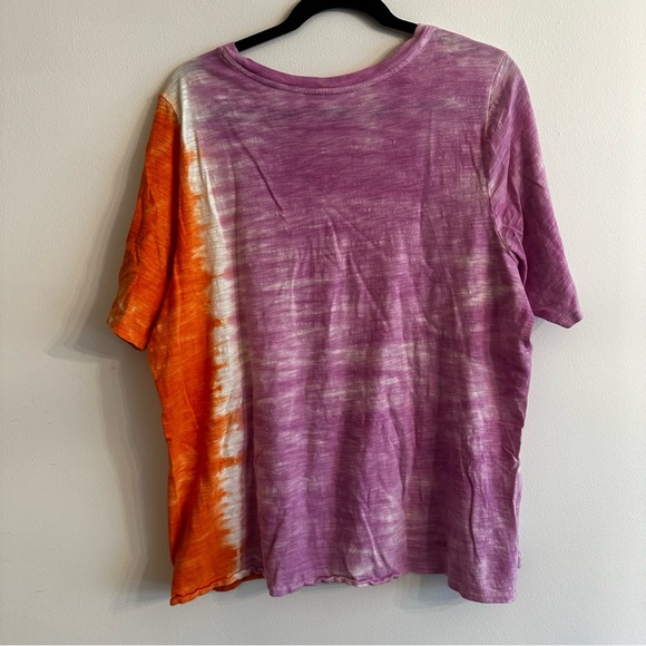 Lane Bryant Classic Perfect Sleeve Tee Women’s plus size 18/20, cotton tie dye - Picture 7 of 9